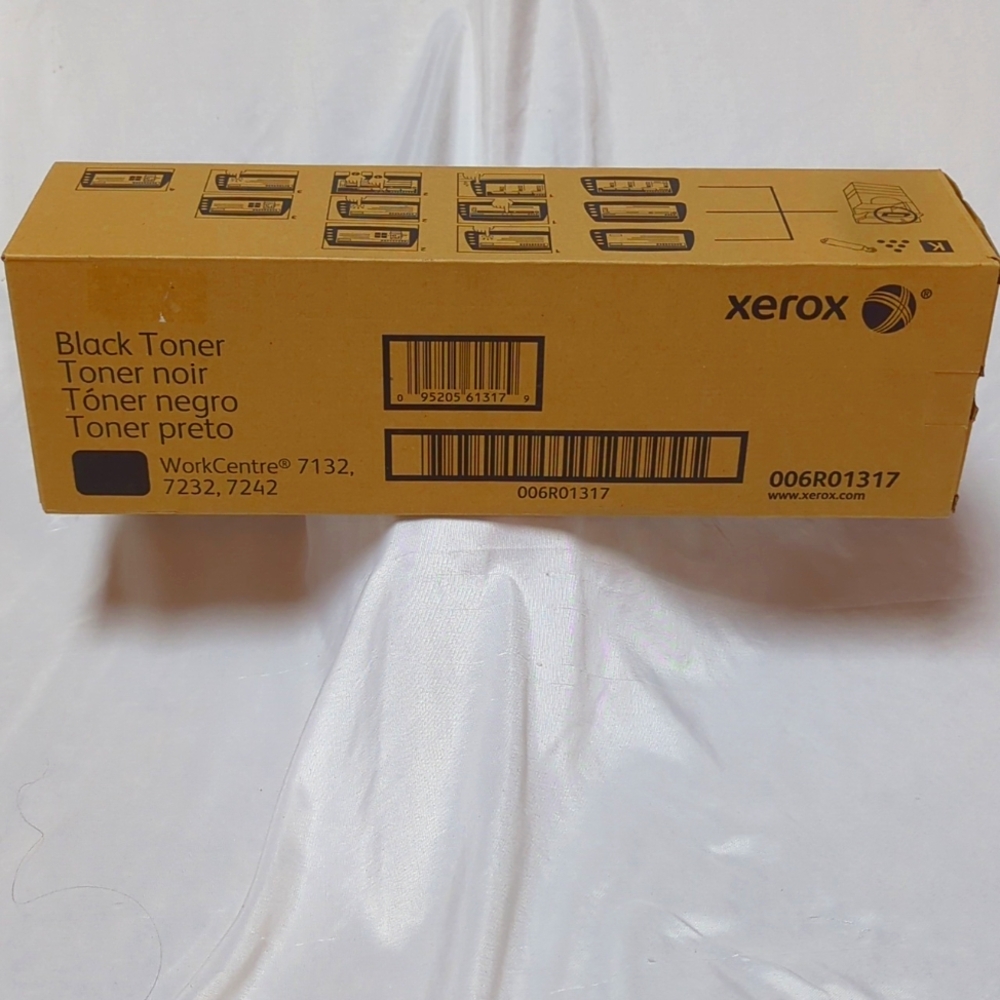 Xerox Black Toner Reorder 006R1317 Fits Work Center 7132, 7232, 7242 DATED 2015